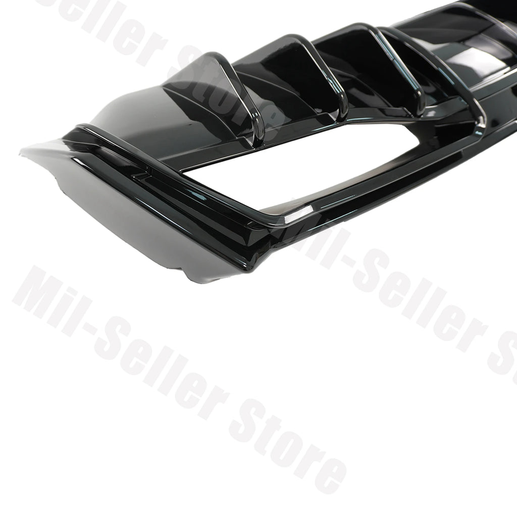 For Chevrolet Corvette C8 2020-2025 NINTE Style Rear Bumper Diffuser Non-Widebody Glossy Black Cars Accessories Body Kit