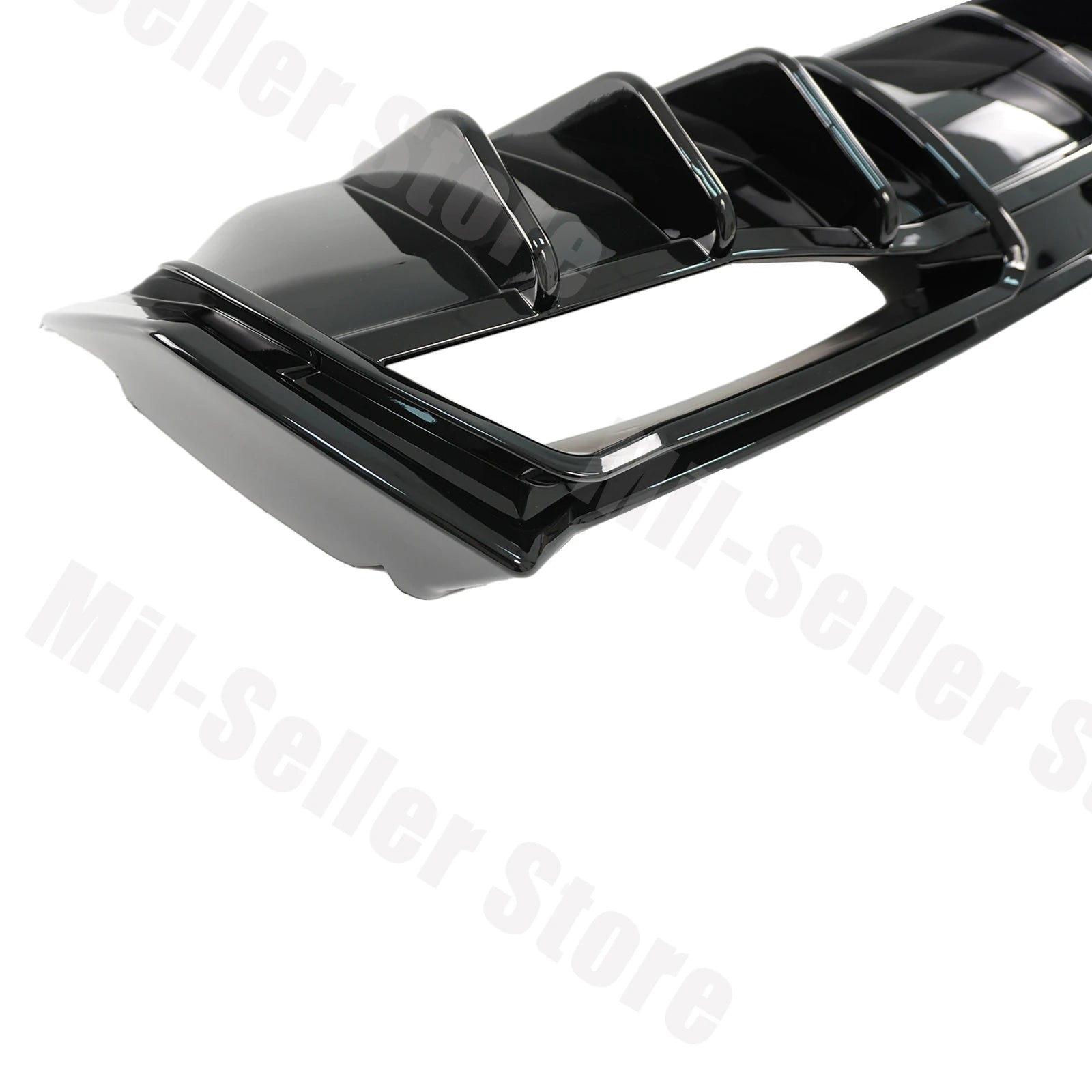 For Chevrolet Corvette C8 2020-2025 NINTE Style Rear Bumper Diffuser Non-Widebody Glossy Black Cars Accessories Body Kit