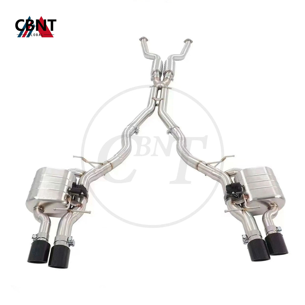 CBNT for BMW M5 E60 M6 E63 V10 5.0L Exhaust Catback with Valve Muffler High Quality Titanium Alloy Valved Exhaust-pipe System