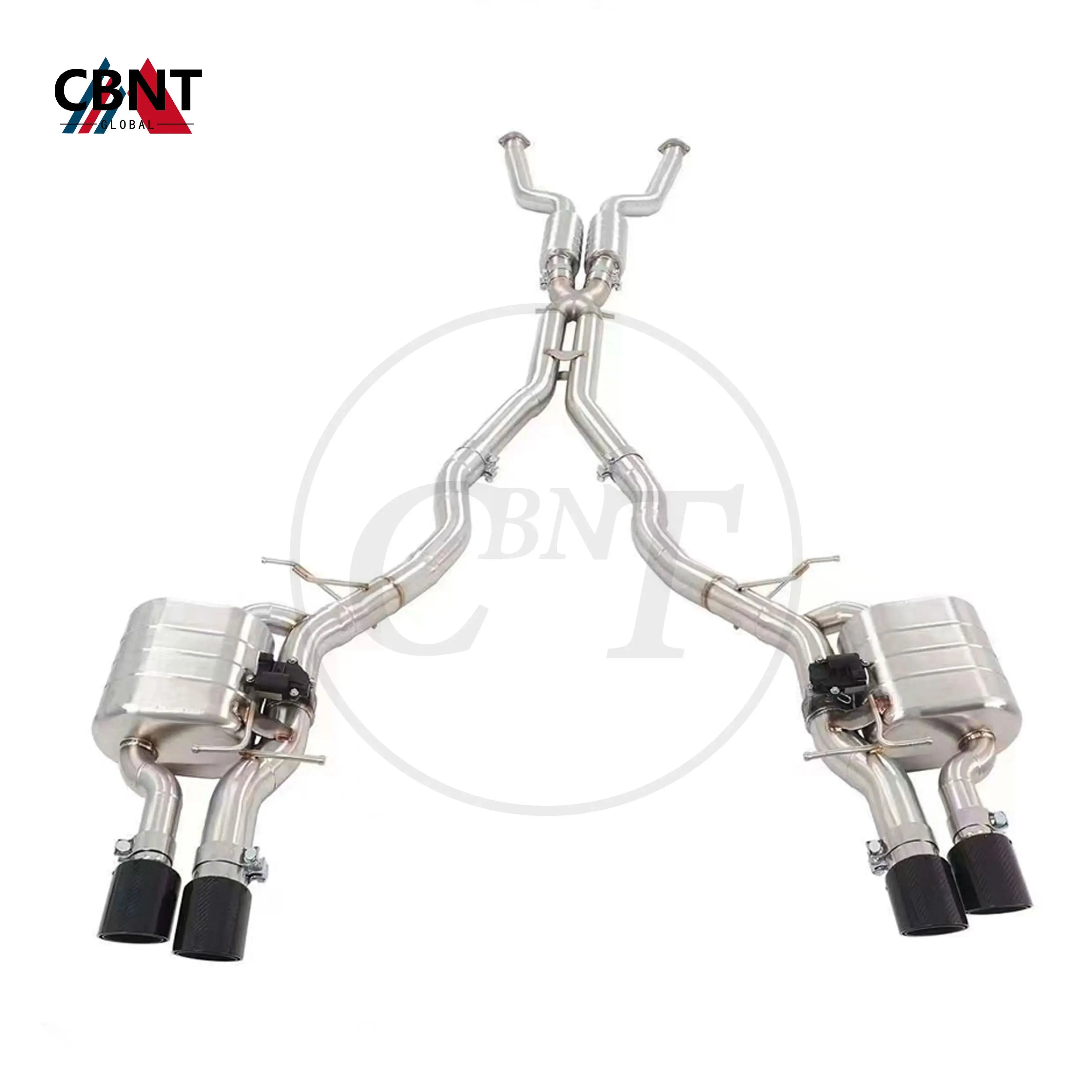 CBNT for BMW M5 E60 M6 E63 V10 5.0L Exhaust Catback with Valve Muffler High Quality Titanium Alloy Valved Exhaust-pipe System