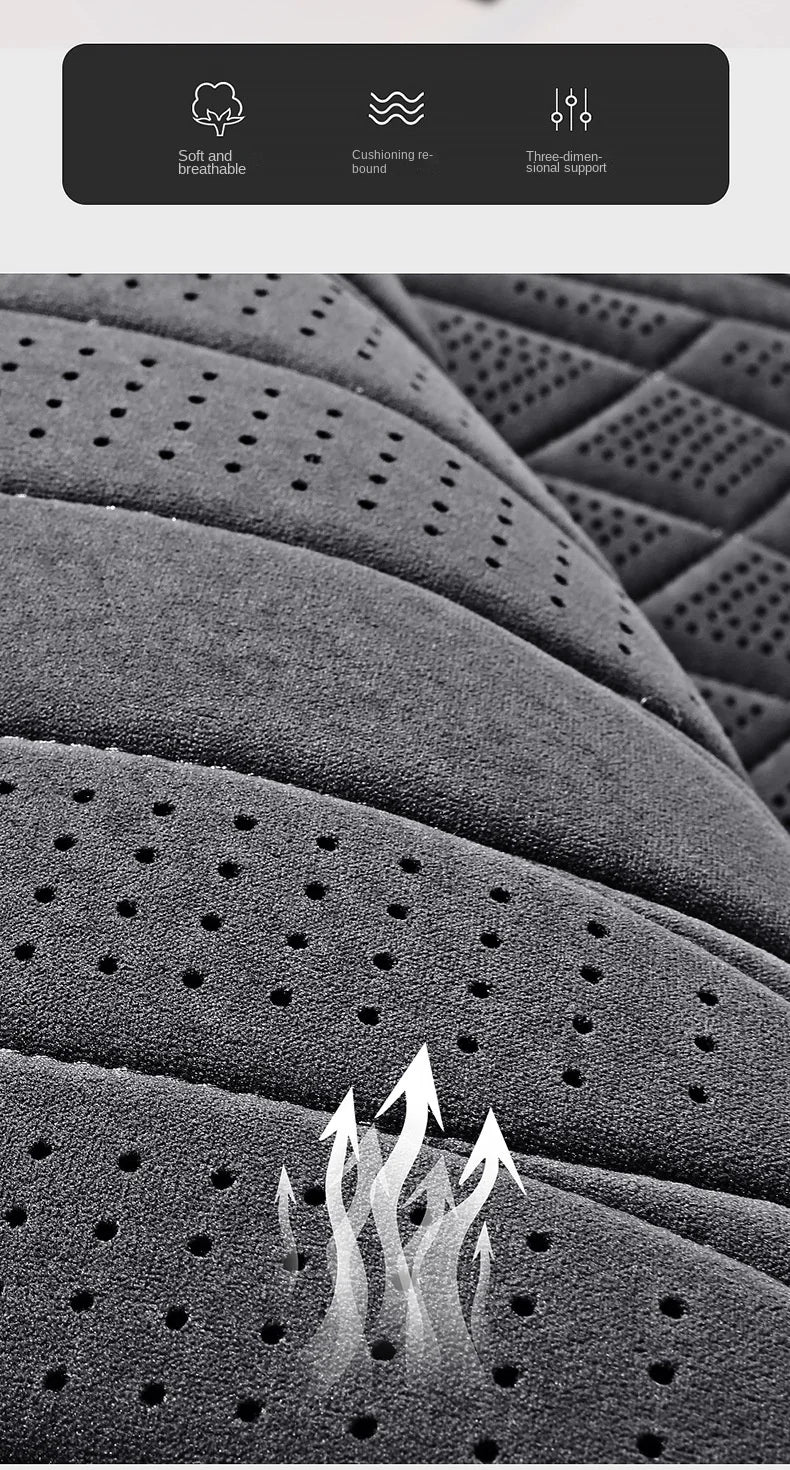Car Suede Seats Protection Universal Car Seat Cover All Season Breathable High Quality Perforated Latex Suede SUV Seat Covers