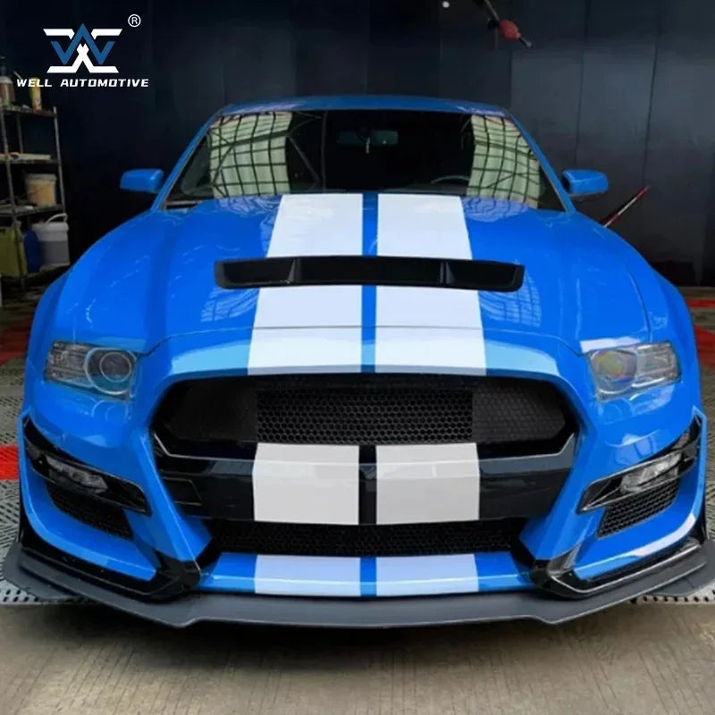 Old To New Bodykit Front Bumper W/O Grille Light For Mustang 10-14 GT500