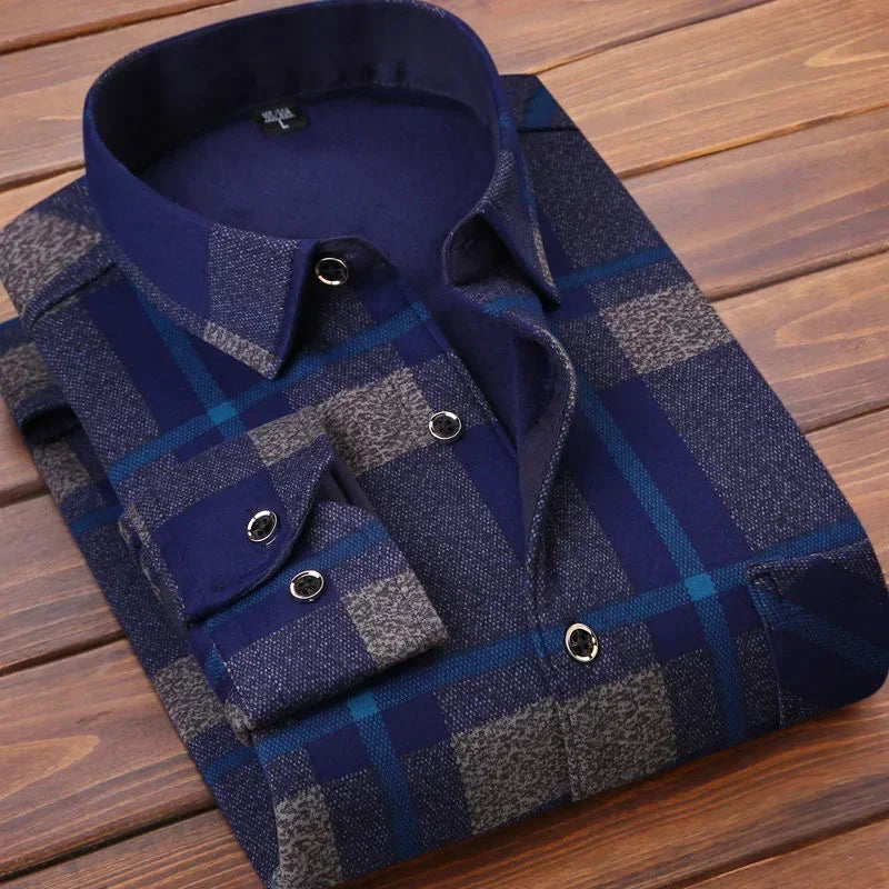 Men's Long Sleeve Plaid Shirts