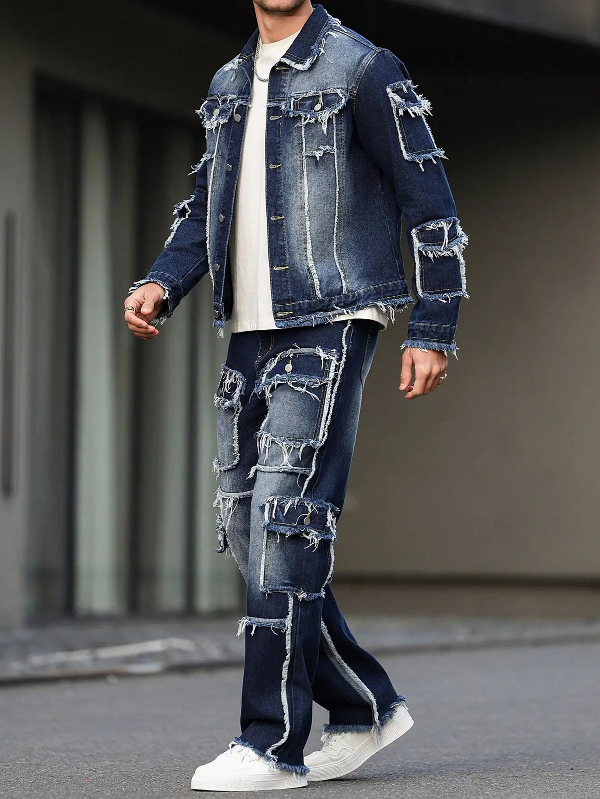 Men's denim suit