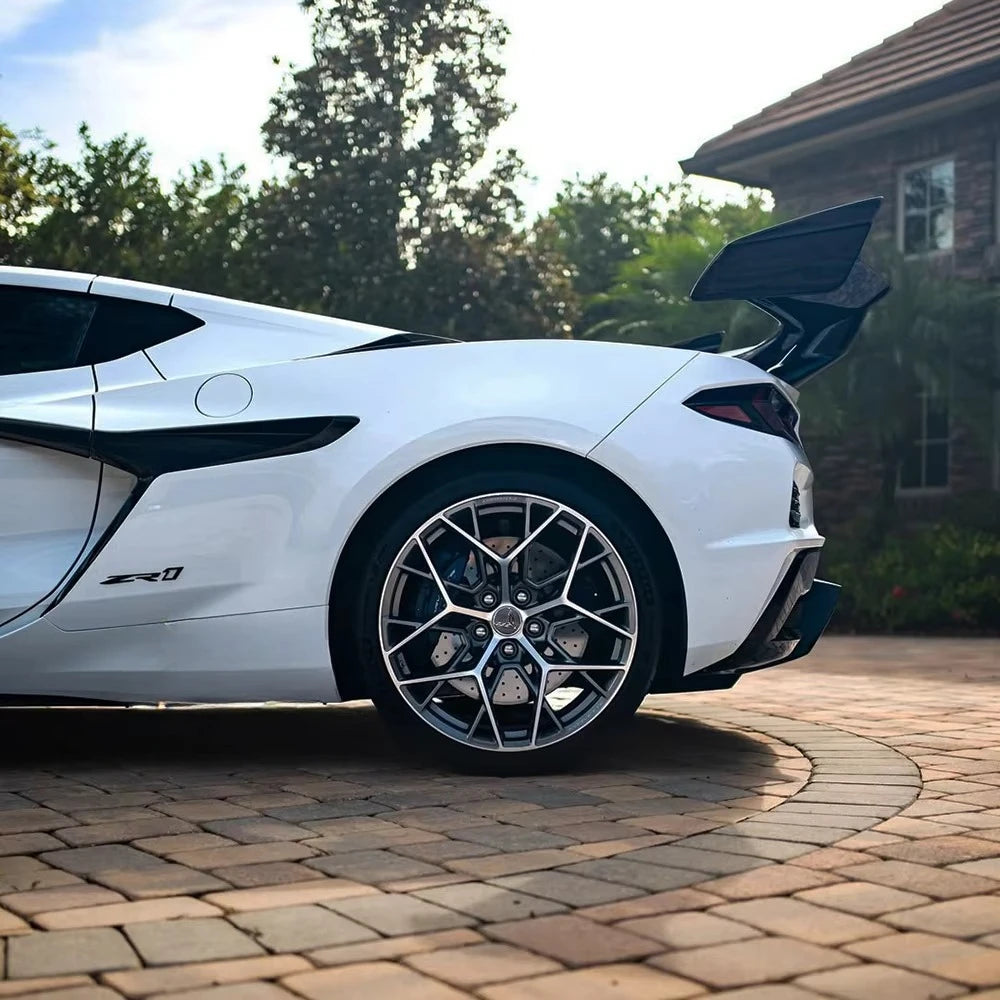 For 20-Up Corvette C8 Z06 Upgrade to C8 ZR1 DRY CARBON FIBER ZR1 Style  Rear Quarter Panels Fenders