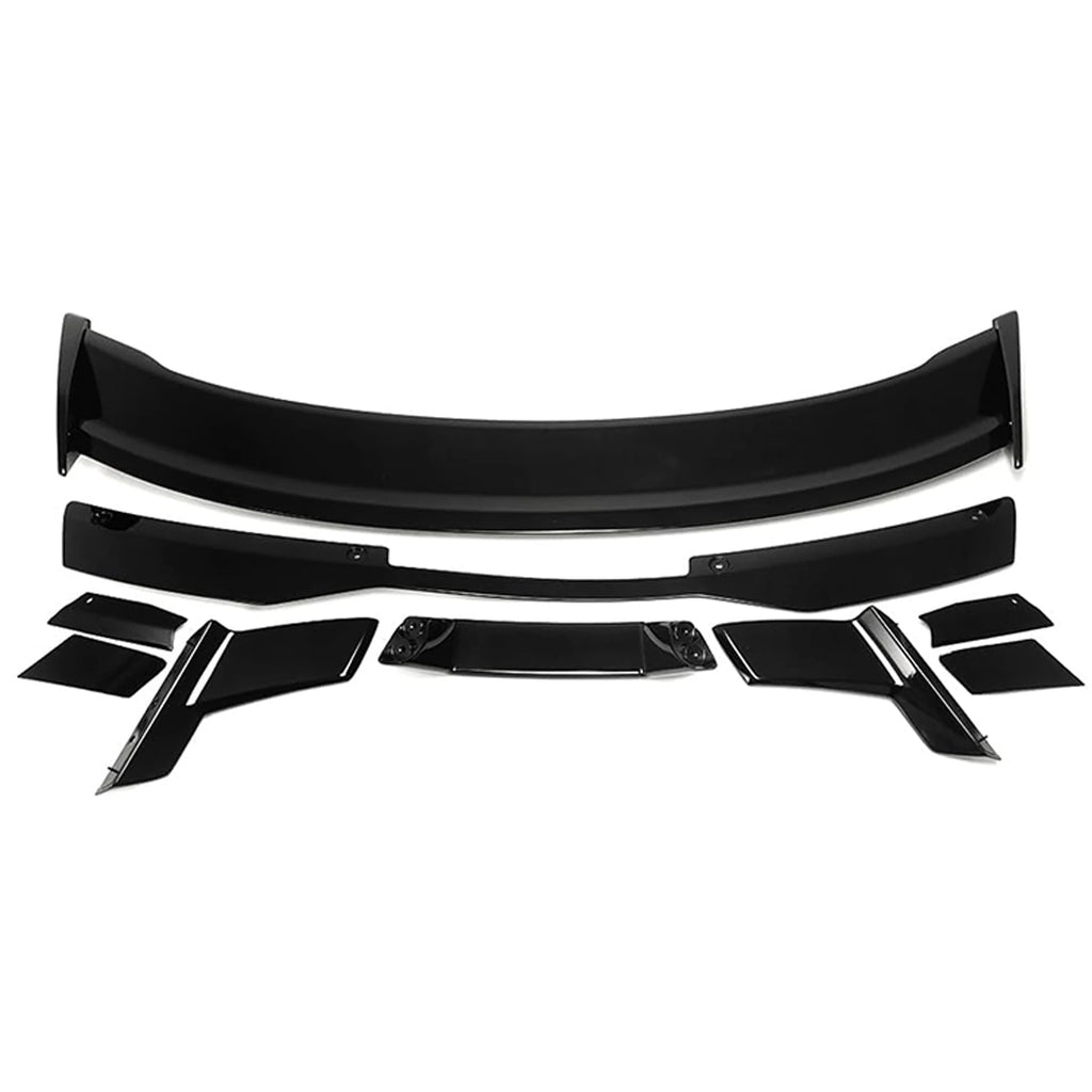 For Ford Mustang GT Ecoboost Shelby GT500 GT350 2-Door Coupe 2015-2023 Rear Bumper Tail Wing Spoiler Trunk Lip Carbon Look