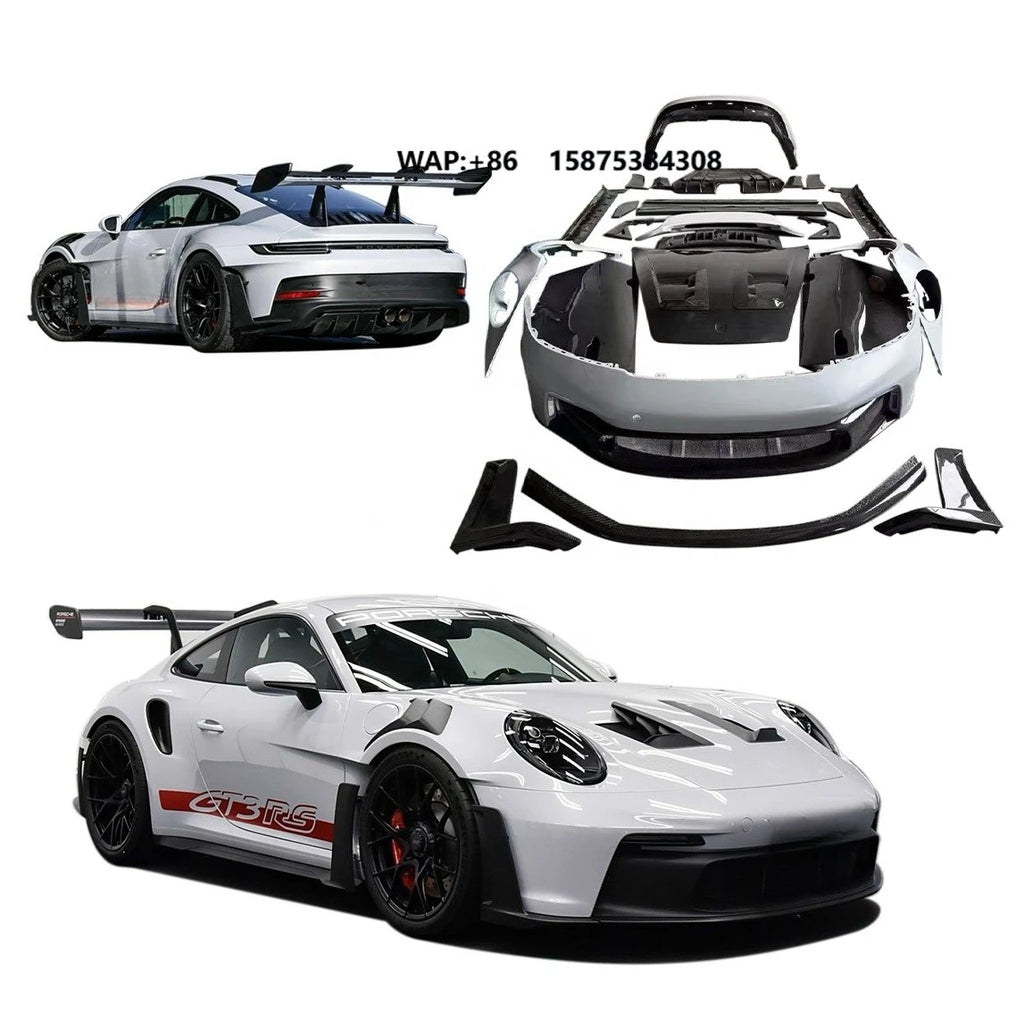 2025 New Design Dry Carbon Fiber Body Kit for 911 992 2019 2020 2021 2022 2023 2024 Upgrade to GT3 RS Style Bumper Assembly Assy